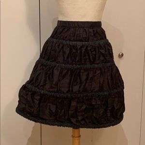 Vintage black slip skirt
